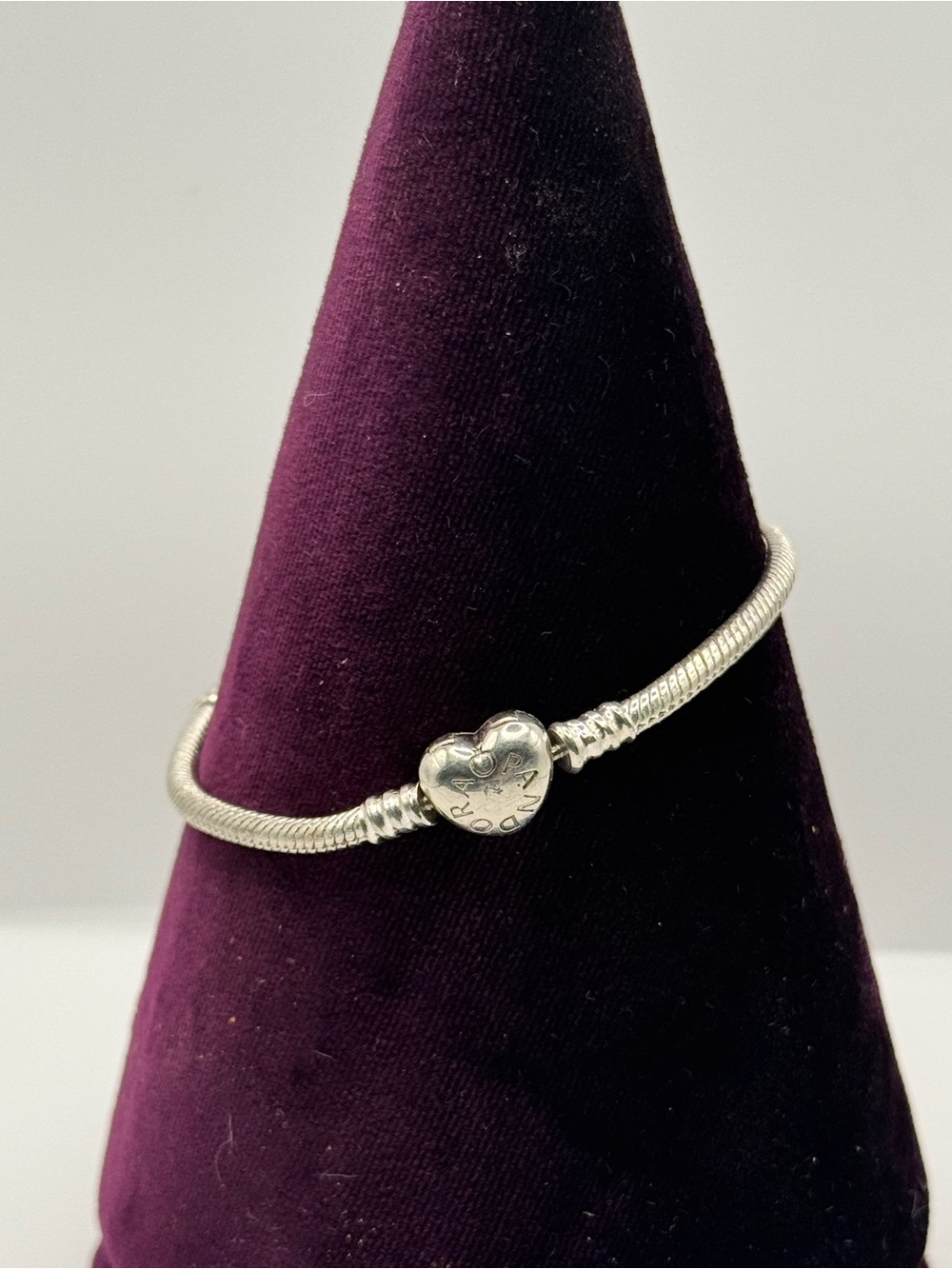 Pandora Heart Clasp Snake Chain Bracelet - Sterling Silver